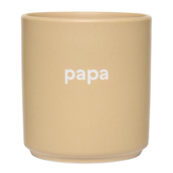 Design Letters – Favourite kopp papa 25 cl beige