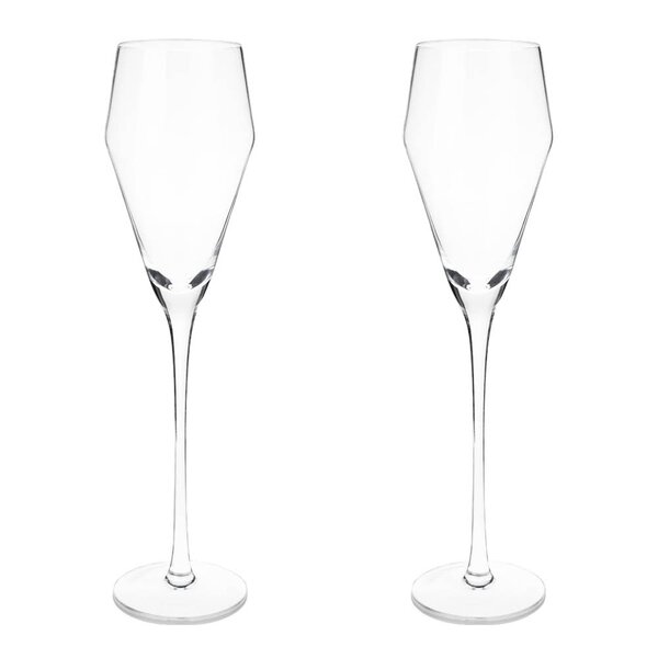 Viski Raye vinklet proseccoglass i krystall 24 cl 2 stk