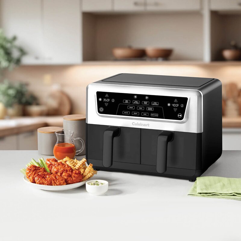 Cuisinart AirTwin airfryer AFD10XSSE 10,4L 2400W rustfritt stål