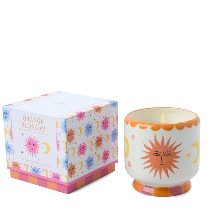 Paddywax Adopo duftlys orange blossom Sun rosa