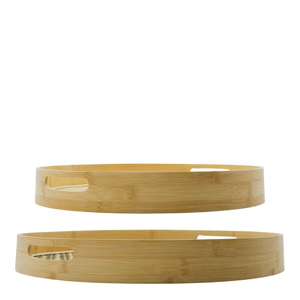 House Doctor Tray serveringsbrett i bambus 2 stk