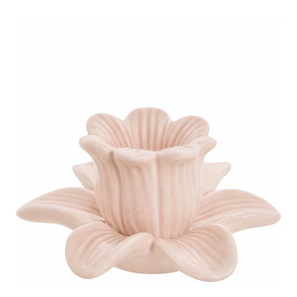 Lene Bjerre Deanne lysestake blomst 5,6 cm rosa