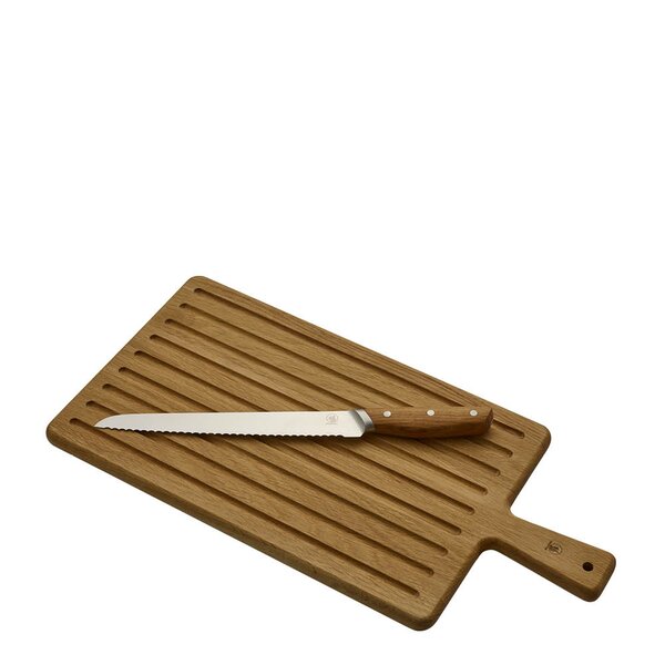 Morsø - Bosco skjærebrett med kniv 53x26 cm eik