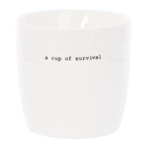 Sögne Home Krus a cup of survival 30 cl hvit