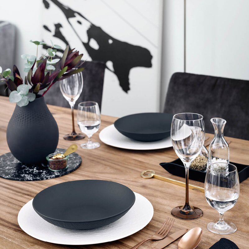 Villeroy & Boch Manufacture Collier Noir vase 20 cm svart