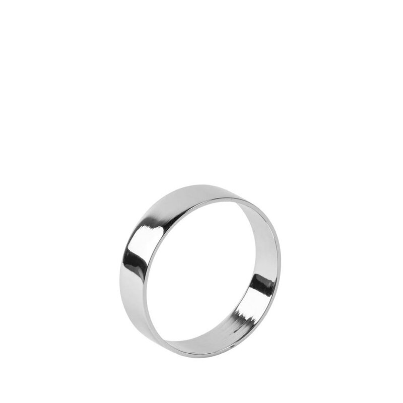 Broste Copenhagen Ring serviettring 4,5 cm 6 stk silver finish