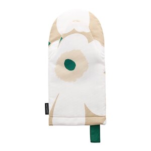 Marimekko Pieni Unikko ovnsvott 32 cm sand/hvit/smaragdgrønn
