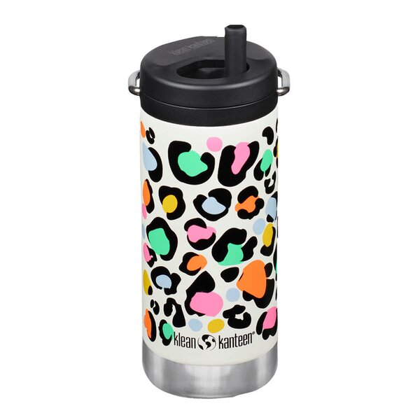 Klean Kanteen TKWide termokopp 35 cl med skrulokk Leopard Print