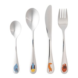 Arabia Poppoo barnebestikkk 4 deler Venner