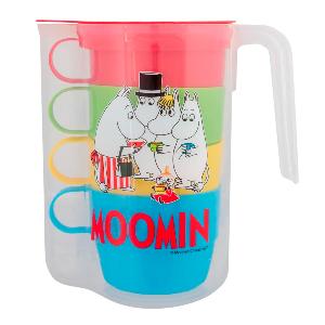 Moomin Mummi kanne med 4 kopper 1L multi