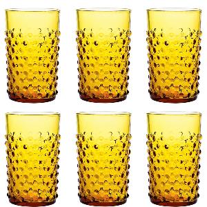Klimchi Hobnail glass 20 cl 6 stk amber 