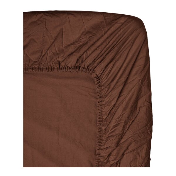 Midnatt Cortado stretchlaken 90x200 cm brun