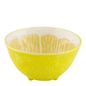 Bordallo Pinheiro Citron skål 15 cm sitron gul