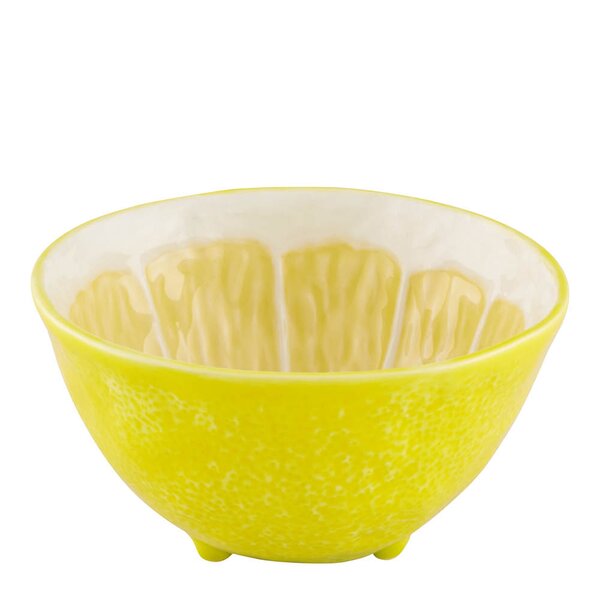 Bordallo Pinheiro Citron skål 15 cm sitron gul