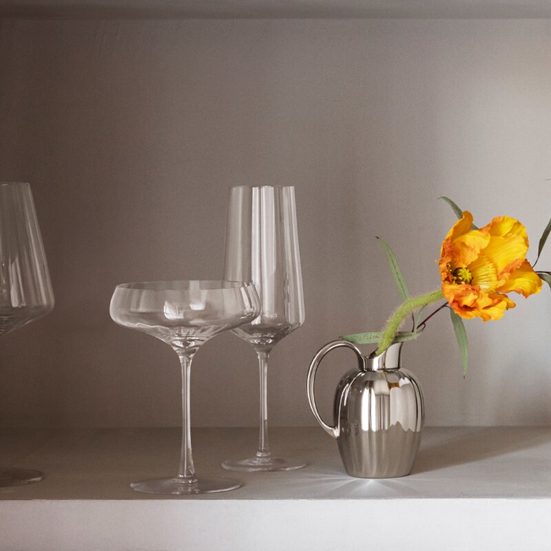 Georg Jensen Bernadotte champagne-coupeglass 20 cl 6 stk krystall