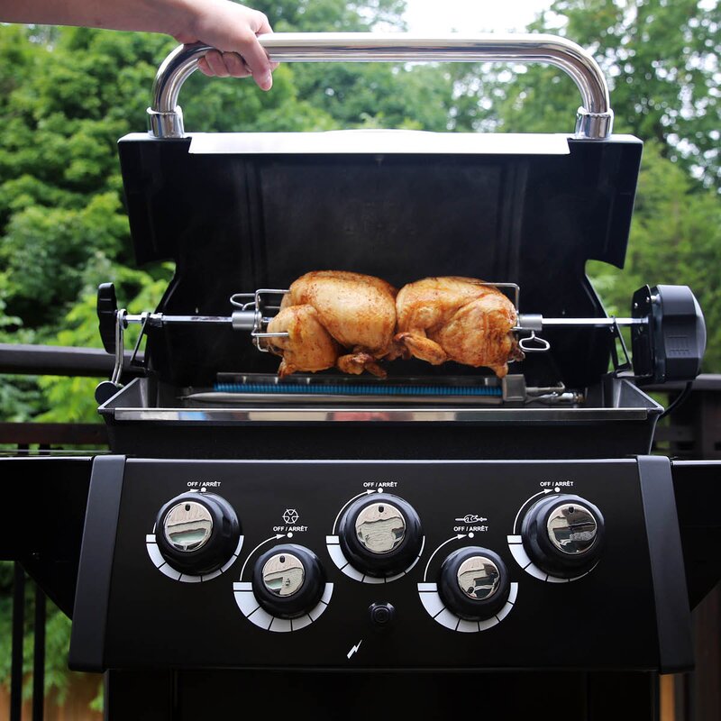 Broil King Royal 390 Shadow gassgrill med rotisseri og sidebrenner