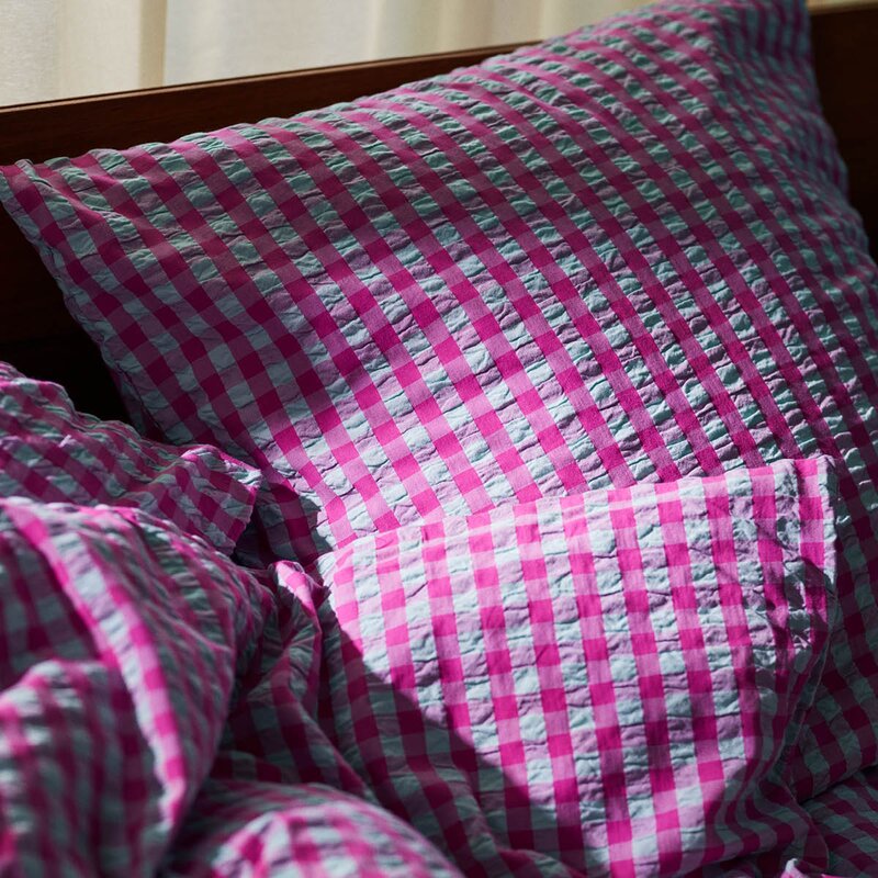 Juna Bæk&Bølge sengetøy 140x200 cm fuchsia/mint