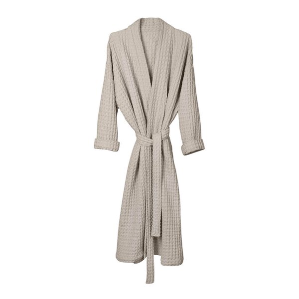 The Organic Company Big Waffle badekåpe M/L stone