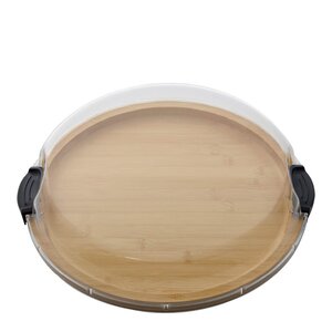 Farberware Build-a-Board serveringsbrett med lokk 35,5 cm klar/bambus