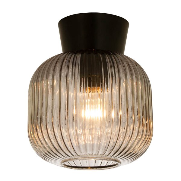 Aneta Lighting Vanja plafond 20 cm svart/røykfarget