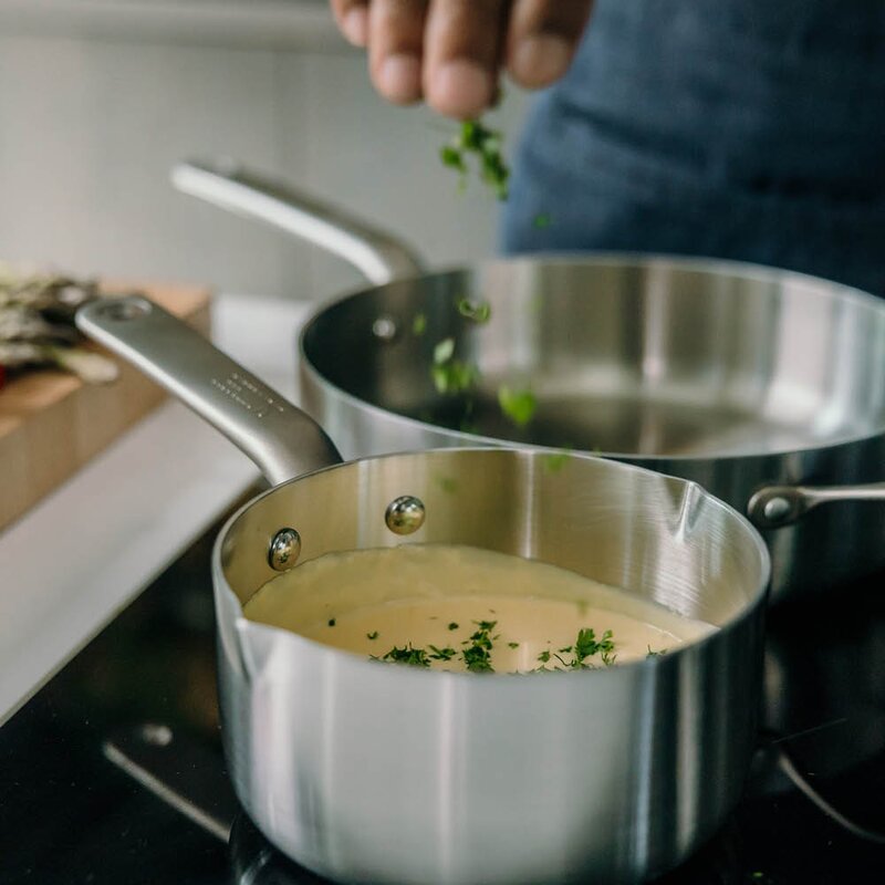 Skottsberg Kasserolle med lokk 14 cm/1L rustfritt stål