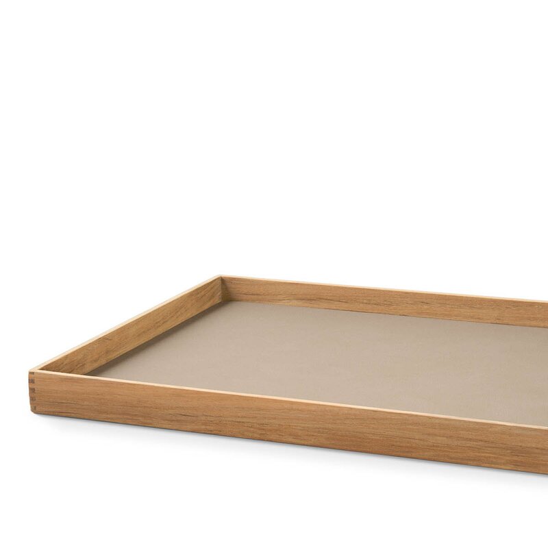 LIND DNA Even teak brett 36,4x46,6 cm nupo clay brown