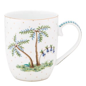 Pip Studio Jolie Dots krus 20 cl hvit/gull