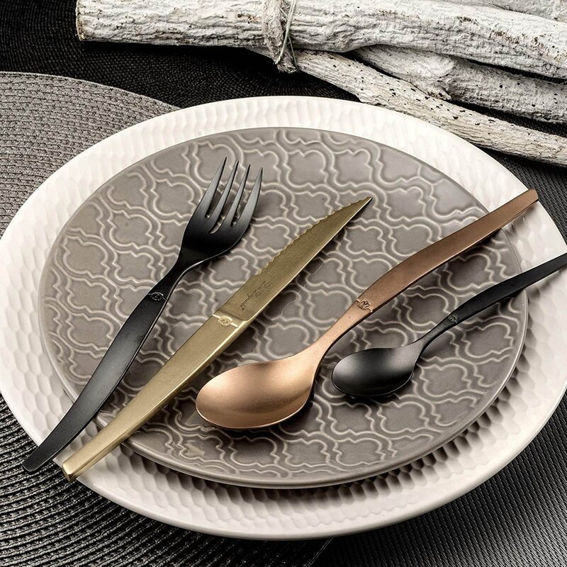 Lou Laguiole Jet bestikksett 16 deler champagne