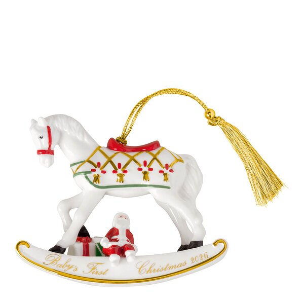 Villeroy & Boch Christmas Classic ornament gyngehest 2026 gull