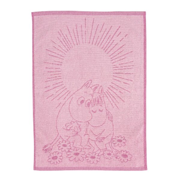 MoominArabia Mummi håndkle 50x70 cm Kjærester rosa