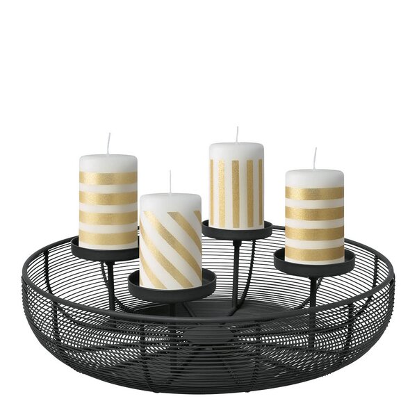 Villeroy og Boch - Christmas Chic adventstake 41x40 cm svart