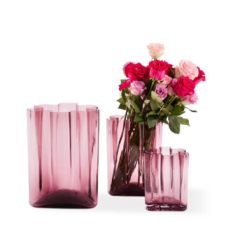 Pols Potten Hanari vase S 22 cm mørk lilla