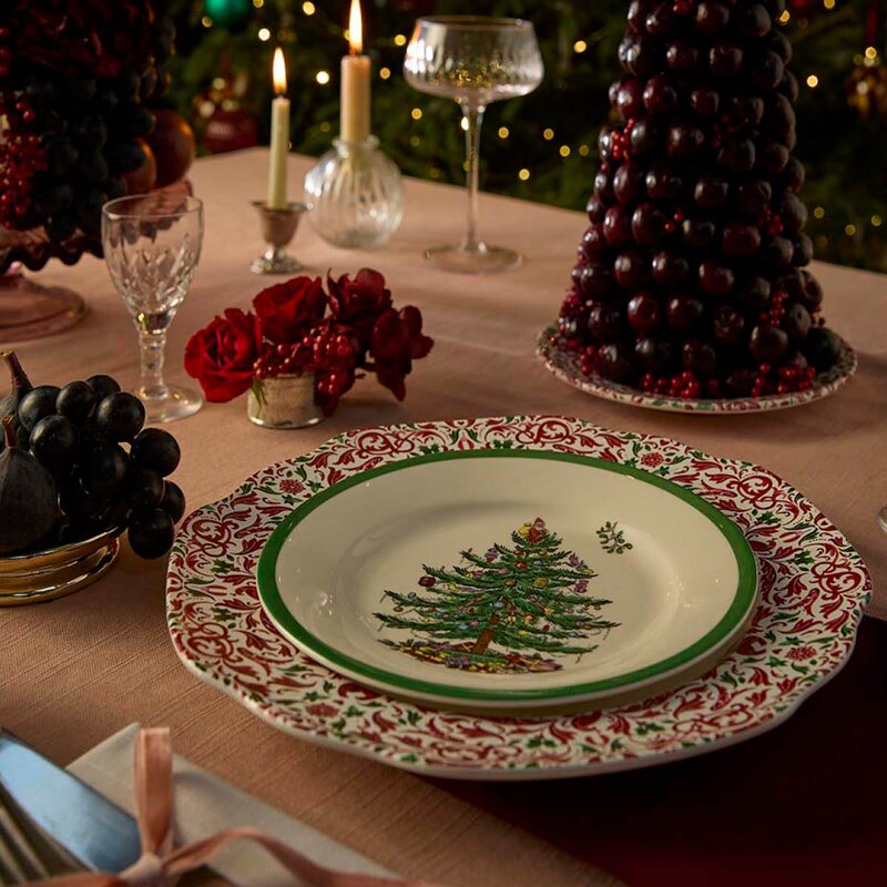 Spode Christmas Tree Yuletide kuvertallerken 27 cm