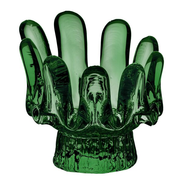 Kosta Boda - Sunflower lyslykt 9,2 cm emerald green