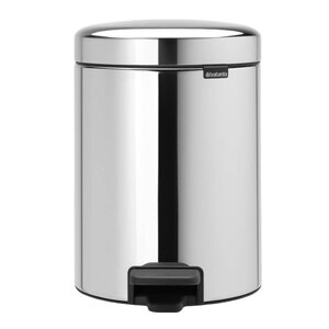 Brabantia NewIcon pedalbøtte 5L blankt stål