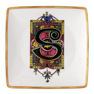 Versace Alphabet skål 12 cm kvadratisk S