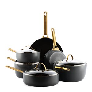 GreenPan Padova Reserve keramisk grytesett 10 deler Black