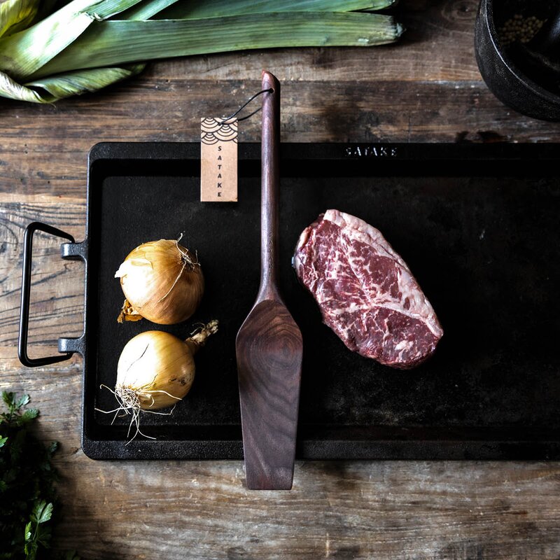 Satake Stekespade 33 cm valnøtt