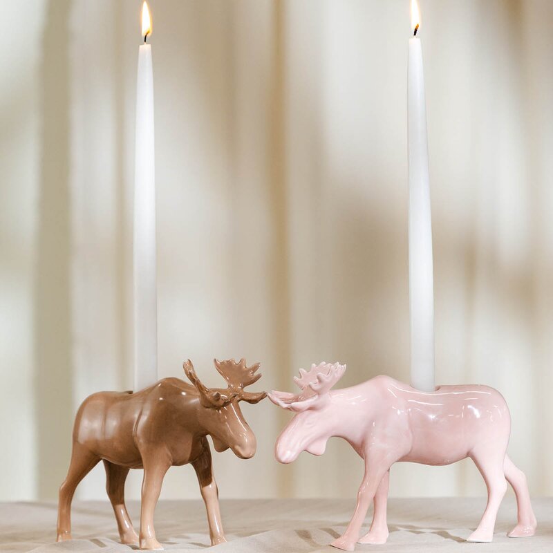 Magnor Moose lysestake elg 14 cm rosa