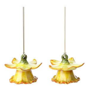 Villeroy & Boch Gömma ornament blomsterklokker 2 stk gul