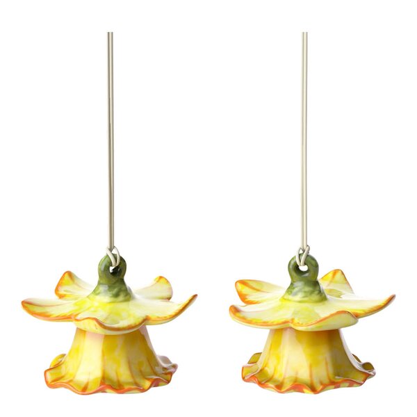 Villeroy & Boch Gömma ornament blomsterklokker 2 stk gul