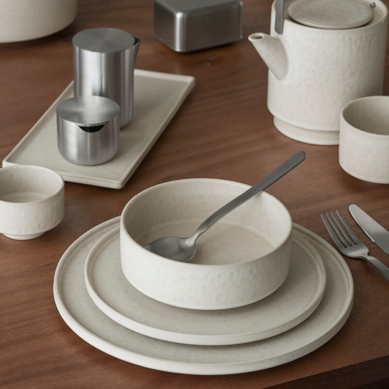 Blomus Makoto tallerken 21,5 cm Moonbeam