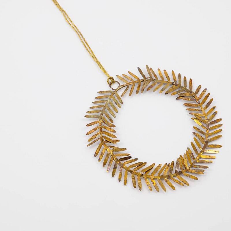 House Doctor Lamet julepynt 9 cm messing