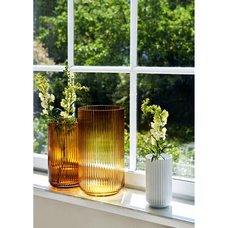 Lyngby Porcelæn Vase h25 cm amber