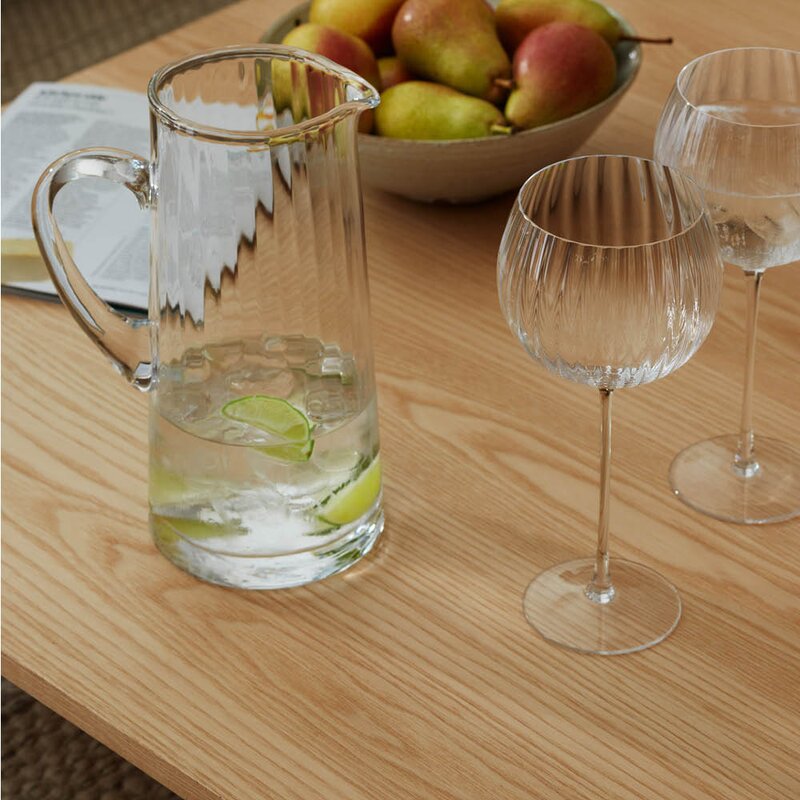 LSA International Aurelia mugge 1,9L klar/rillet