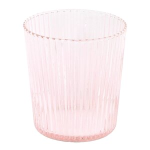 Paveau Ribbed Elegance glass Pink 25 cl rosa