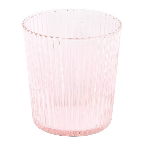 Paveau Ribbed Elegance glass Pink 25 cl rosa