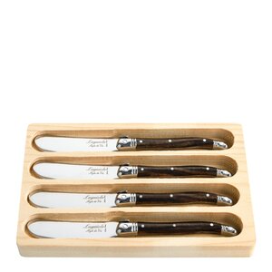 Laguiole Smørkniv 4 stk dark wood 