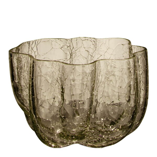 Kosta Boda - Crackle lyktglass 5,8 cm taupe