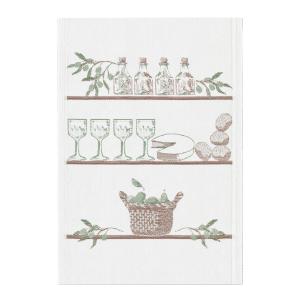 Ekelund Kjøkkenhåndkle olivenfest 35x50 cm grå